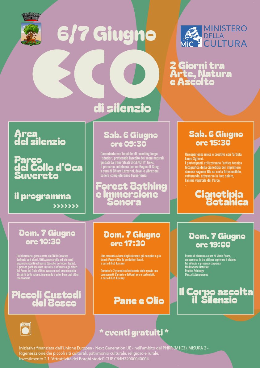Eco di Silenzio, due giorni tra arte, natura e ascolto al Parco del Collo dOca